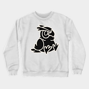 Lineart of Great Horned Owl Crewneck Sweatshirt